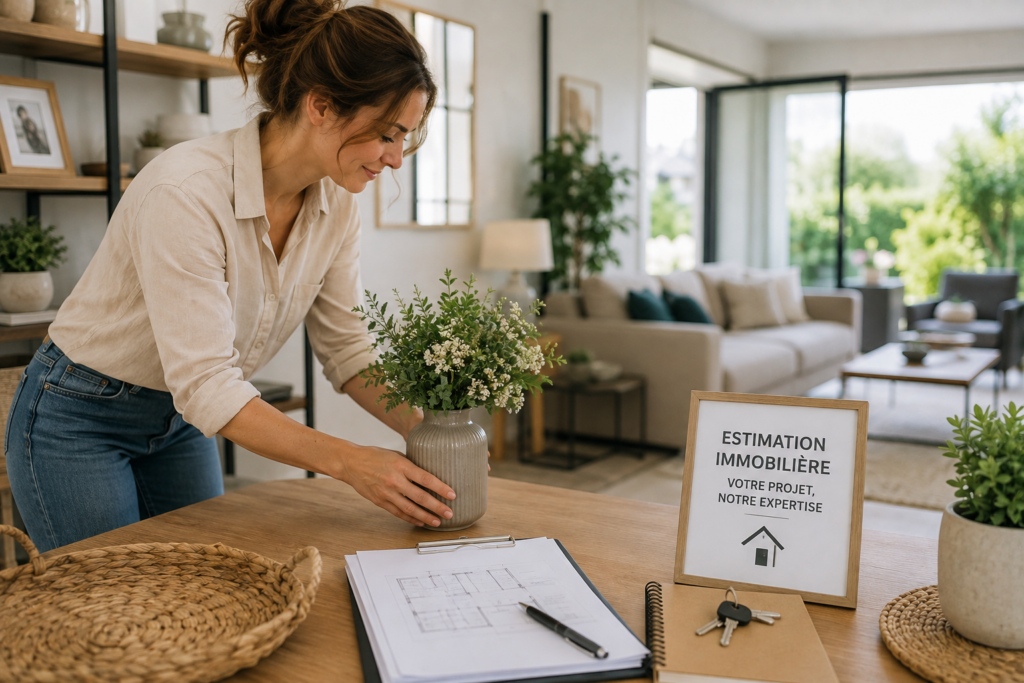 Propriétaire préparant sa maison avant une estimation immobilière